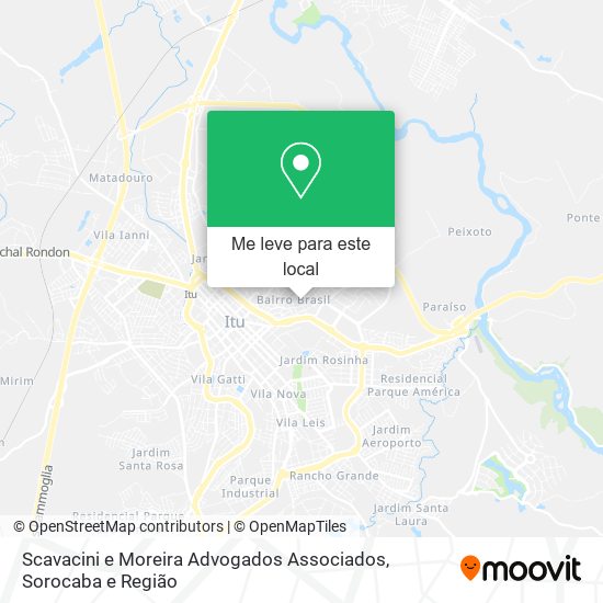 Scavacini e Moreira Advogados Associados mapa