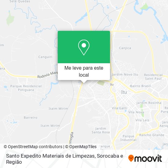 Santo Expedito Materiais de Limpezas mapa