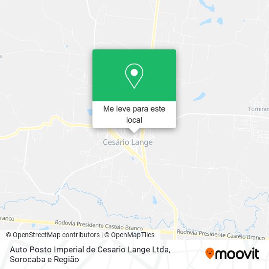 Auto Posto Imperial de Cesario Lange Ltda mapa