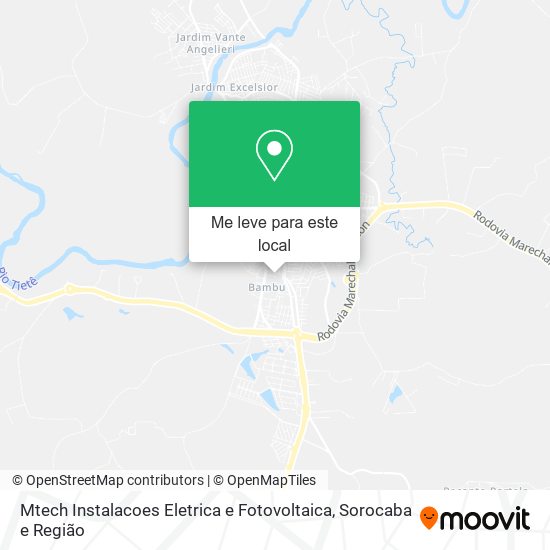 Mtech Instalacoes Eletrica e Fotovoltaica mapa