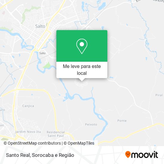 Santo Real mapa