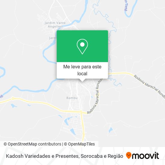 Kadosh Variedades e Presentes mapa