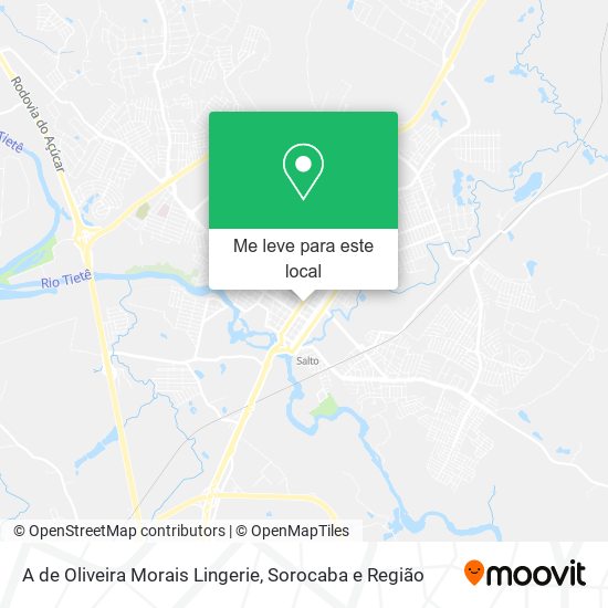 A de Oliveira Morais Lingerie mapa