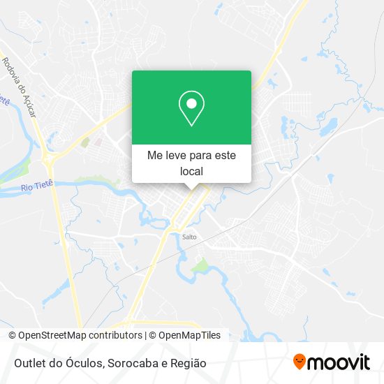 Outlet do Óculos mapa