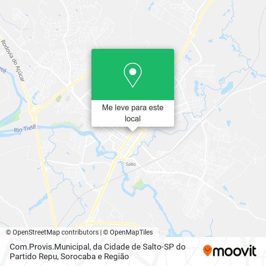 Com.Provis.Municipal, da Cidade de Salto-SP do Partido Repu mapa