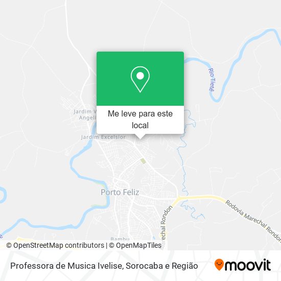 Professora de Musica Ivelise mapa