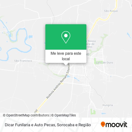 Dicar Funilaria e Auto Pecas mapa