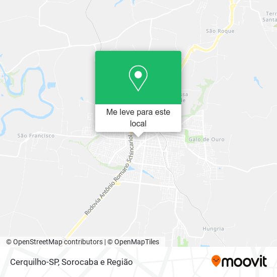 Cerquilho-SP mapa