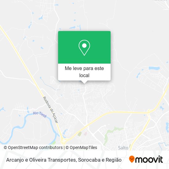 Arcanjo e Oliveira Transportes mapa