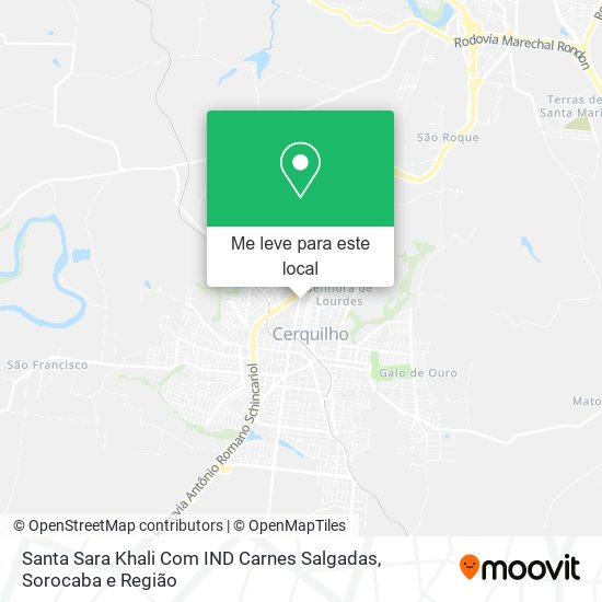 Santa Sara Khali Com IND Carnes Salgadas mapa