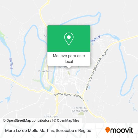 Mara Liz de Mello Martins mapa