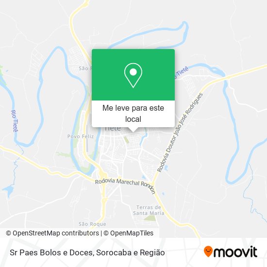 Sr Paes Bolos e Doces mapa