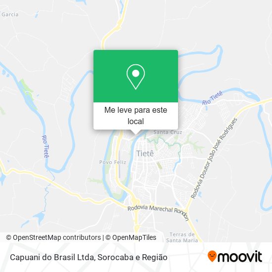 Capuani do Brasil Ltda mapa