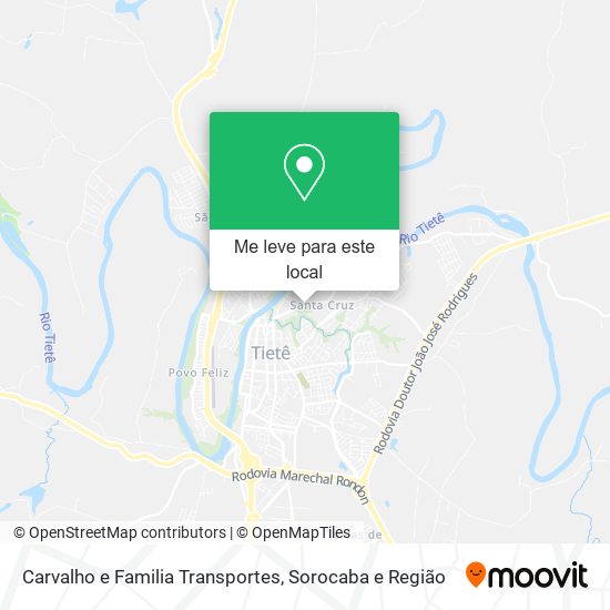 Carvalho e Familia Transportes mapa