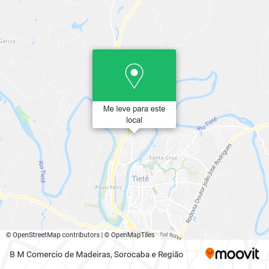 B M Comercio de Madeiras mapa