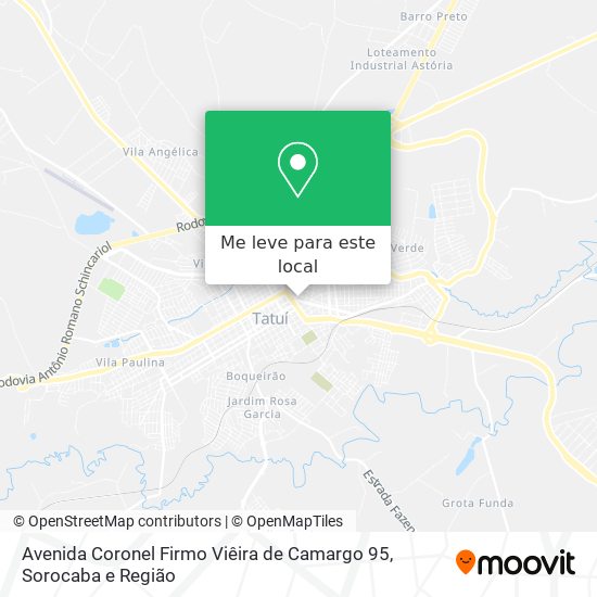 Avenida Coronel Firmo Viêira de Camargo 95 mapa