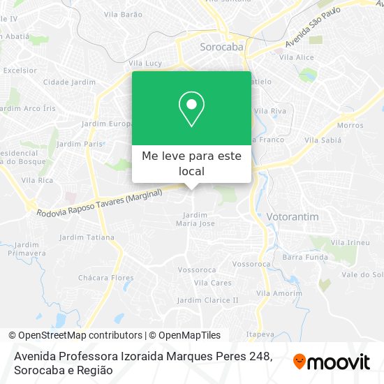 Avenida Professora Izoraida Marques Peres 248 mapa