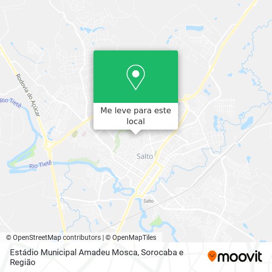 Estádio Municipal Amadeu Mosca mapa