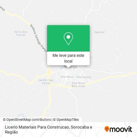 Licerio Materiais Para Construcao mapa