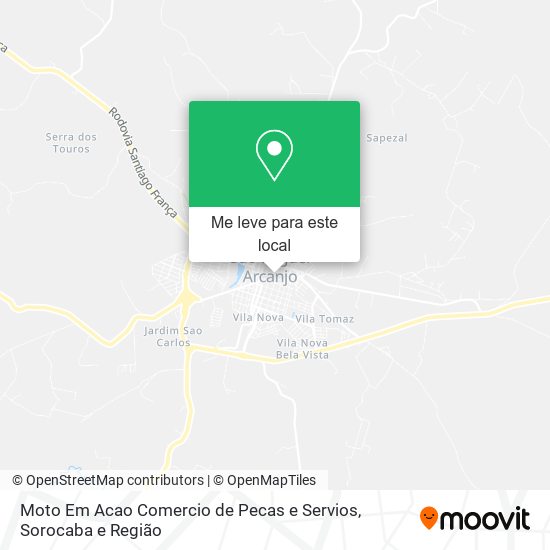 Moto Em Acao Comercio de Pecas e Servios mapa