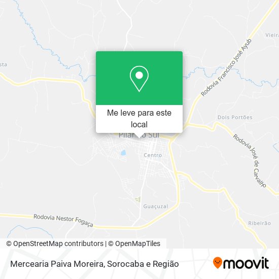 Mercearia Paiva Moreira mapa