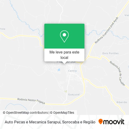 Auto Pecas e Mecanica Sarapui mapa