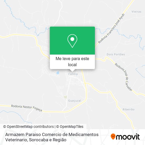 Armazem Paraiso Comercio de Medicamentos Veterinario mapa