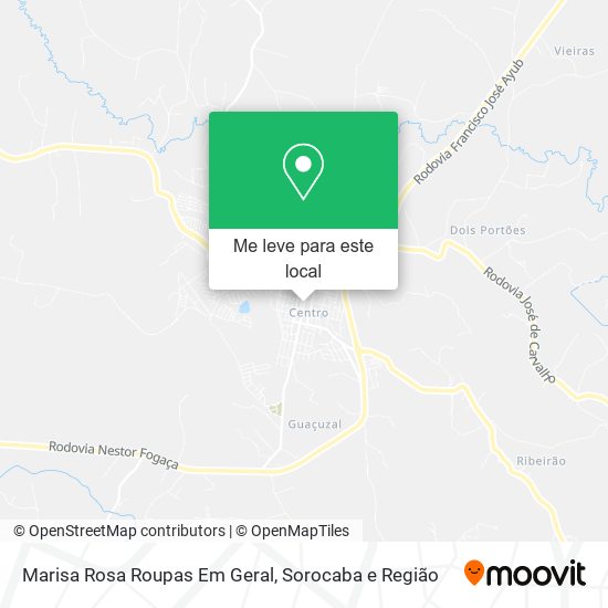 Marisa Rosa Roupas Em Geral mapa