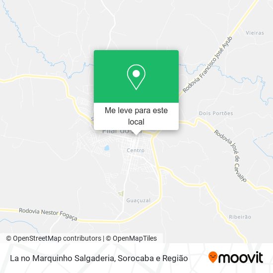 La no Marquinho Salgaderia mapa