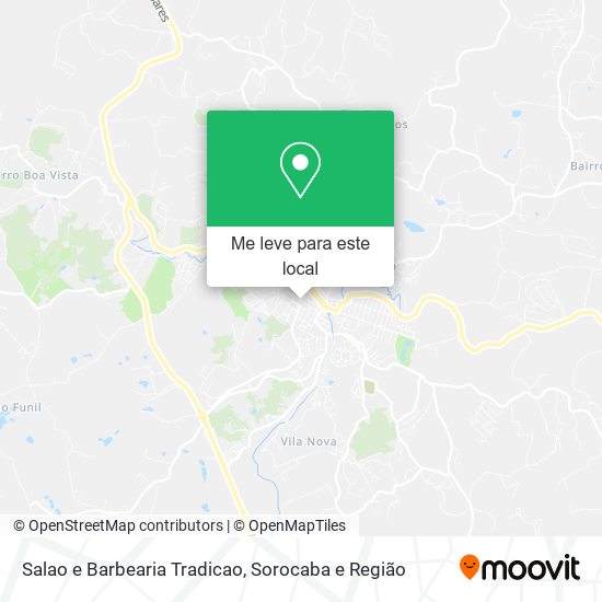 Salao e Barbearia Tradicao mapa