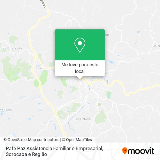 Pafe Paz Assistencia Familiar e Empresarial mapa