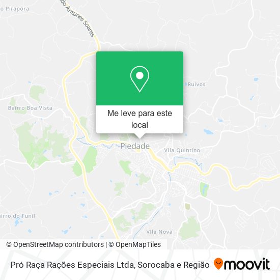 Pró Raça Rações Especiais Ltda mapa