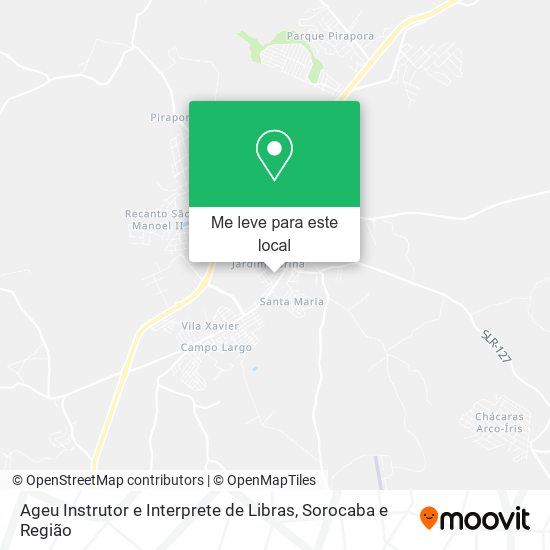 Ageu Instrutor e Interprete de Libras mapa