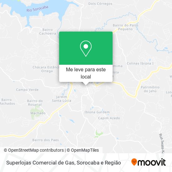 Superlojas Comercial de Gas mapa