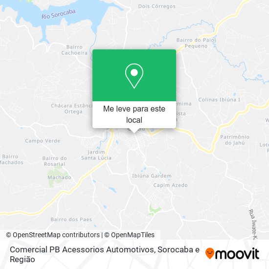 Comercial PB Acessorios Automotivos mapa