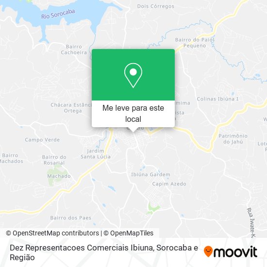 Dez Representacoes Comerciais Ibiuna mapa