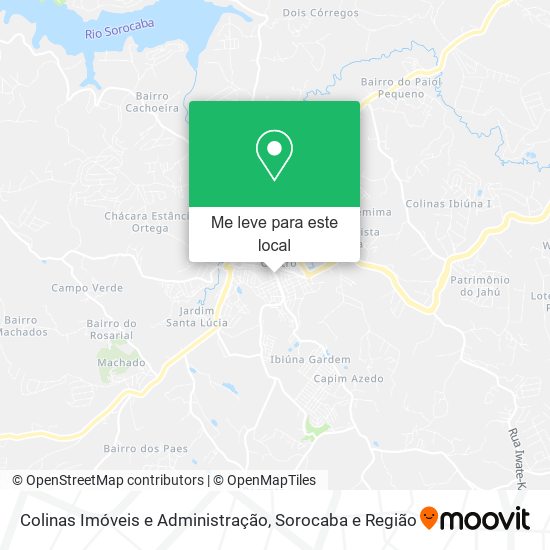 Colinas Imóveis e Administração mapa