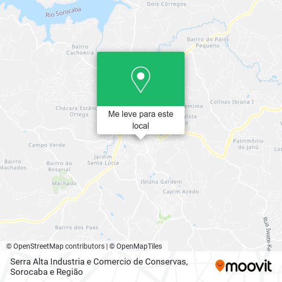 Serra Alta Industria e Comercio de Conservas mapa