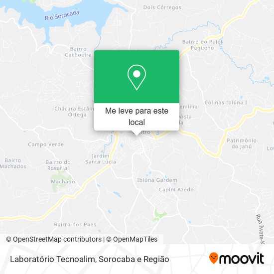 Laboratório Tecnoalim mapa