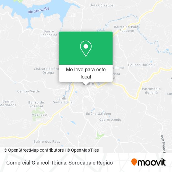 Comercial Giancoli Ibiuna mapa