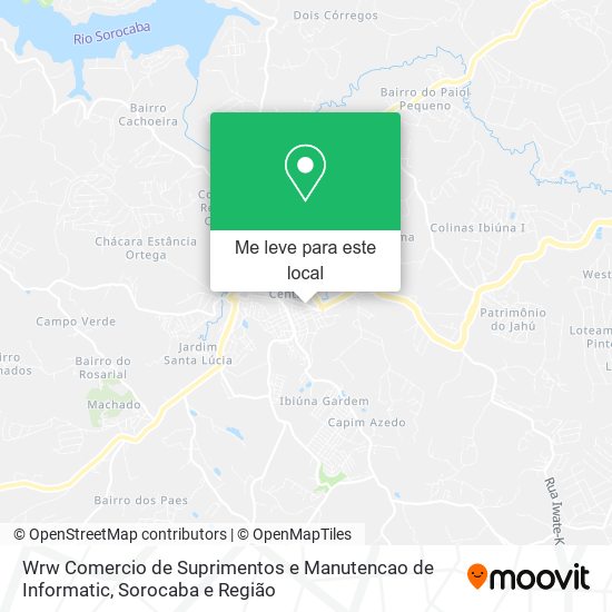 Wrw Comercio de Suprimentos e Manutencao de Informatic mapa