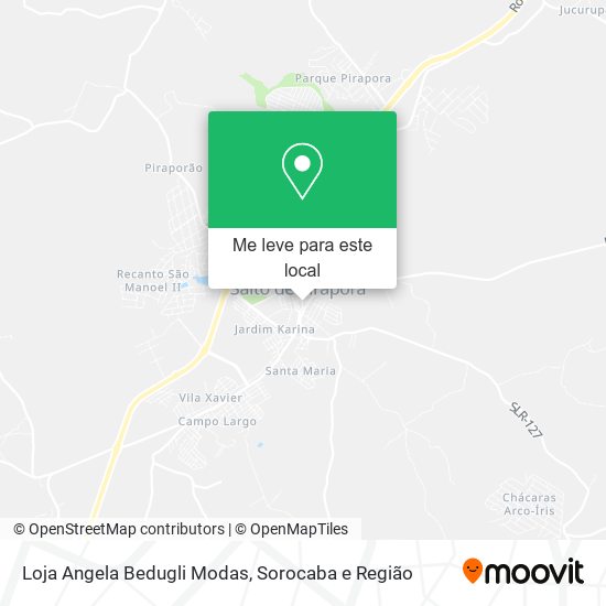 Loja Angela Bedugli Modas mapa