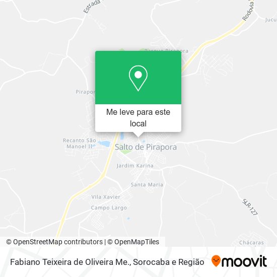 Fabiano Teixeira de Oliveira Me. mapa
