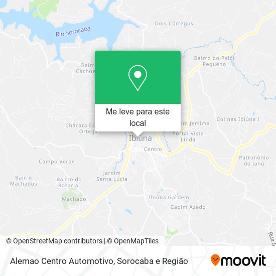 Alemao Centro Automotivo mapa