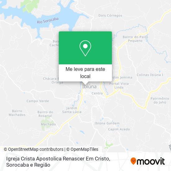 Igreja Crista Apostolica Renascer Em Cristo mapa