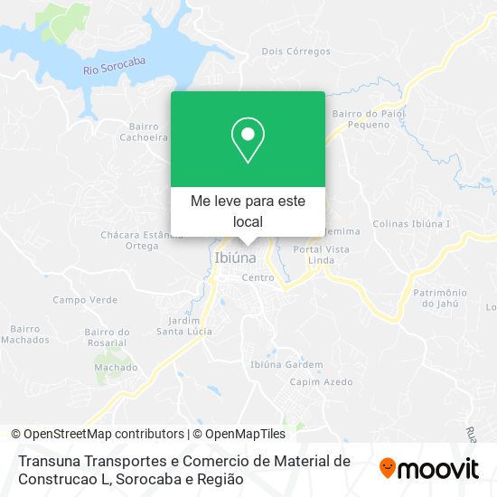 Transuna Transportes e Comercio de Material de Construcao L mapa