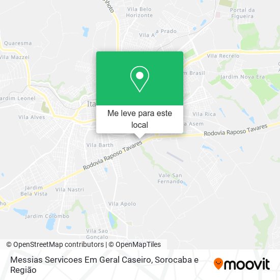 Messias Servicoes Em Geral Caseiro mapa