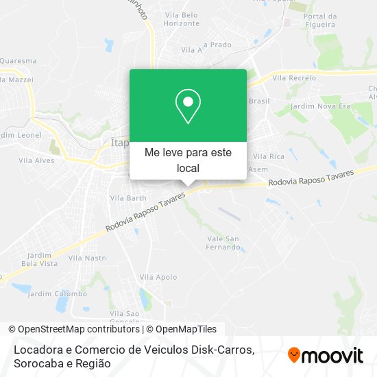 Locadora e Comercio de Veiculos Disk-Carros mapa