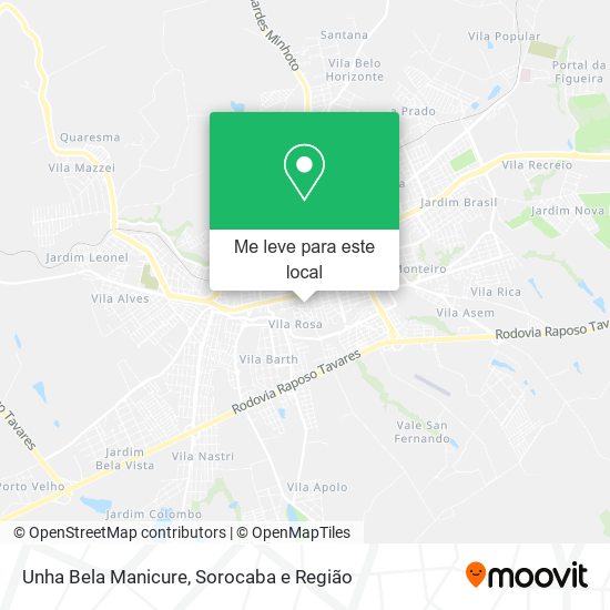 Unha Bela Manicure mapa