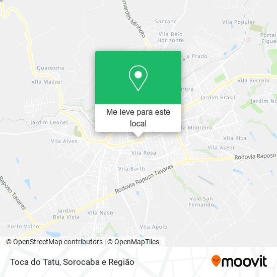 Toca do Tatu mapa